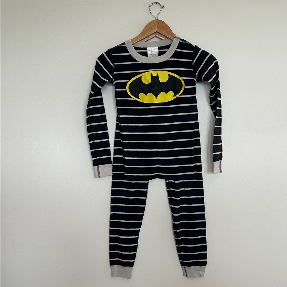 Hanna Andersson Batman Long‎ John Organic Cotton PJ Set Size 140 US 10